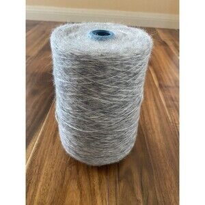 Cone Yarn Grey White Mix 400g #408